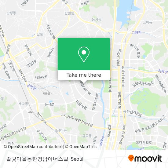 솔빛마을동탄경남아너스빌 map