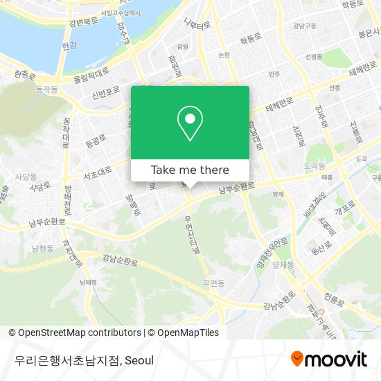 우리은행서초남지점 map