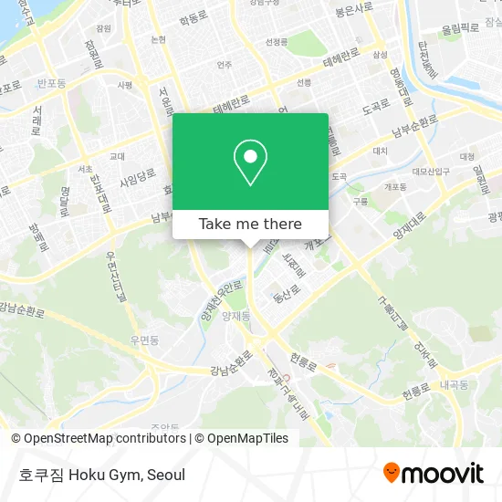 호쿠짐 Hoku Gym map