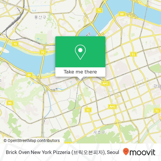 Brick Oven New York Pizzeria (브릭오븐피자) map