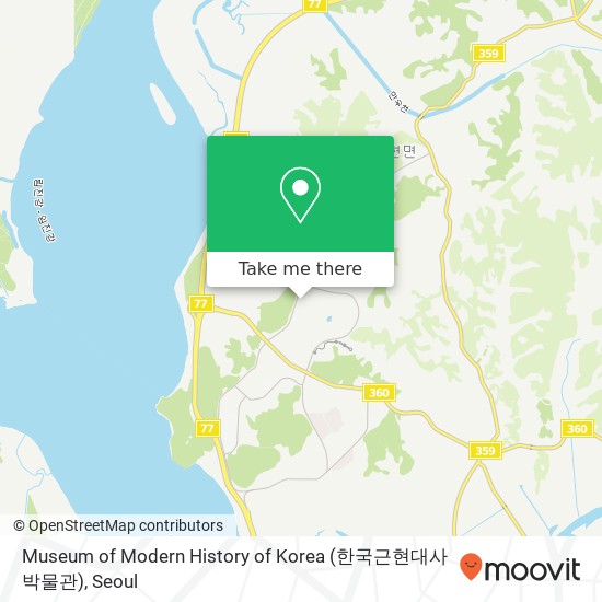 Museum of Modern History of Korea (한국근현대사박물관) map