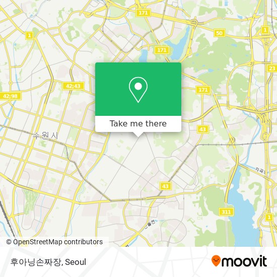 How to get to 후아닝손짜장 in 수원시, 경기도 by Bus or Subway | Moovit