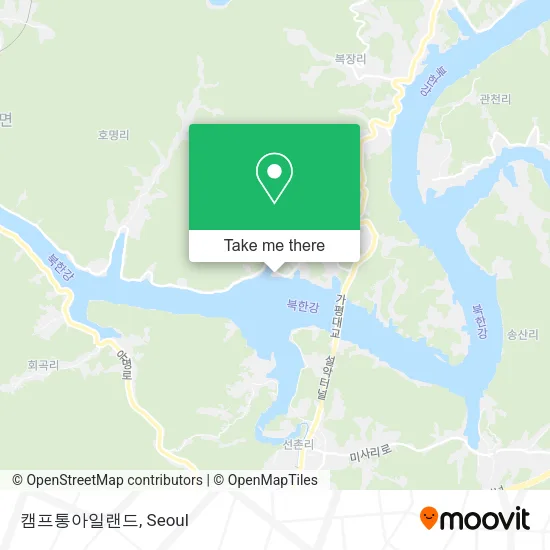캠프통아일랜드 map