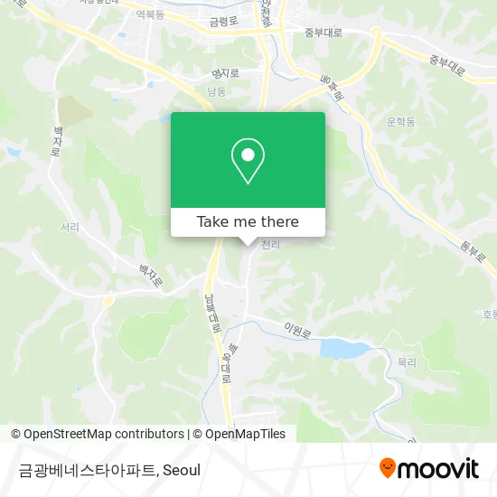 금광베네스타아파트 map