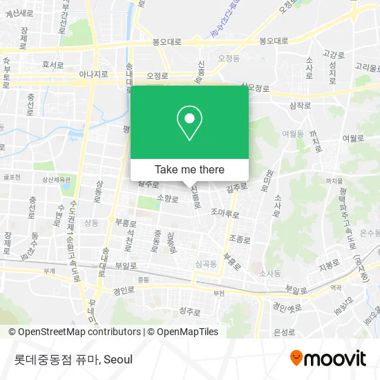 롯데중동점 퓨마 map