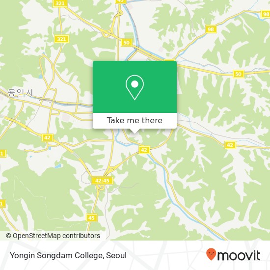 Yongin Songdam College map