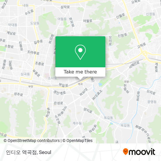 인디오 역곡점 map