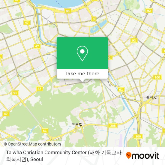 Taiwha Christian Community Center (태화 기독교사회복지관) map
