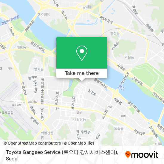 Toyota Gangseo Service (토요타 강서서비스센터) map
