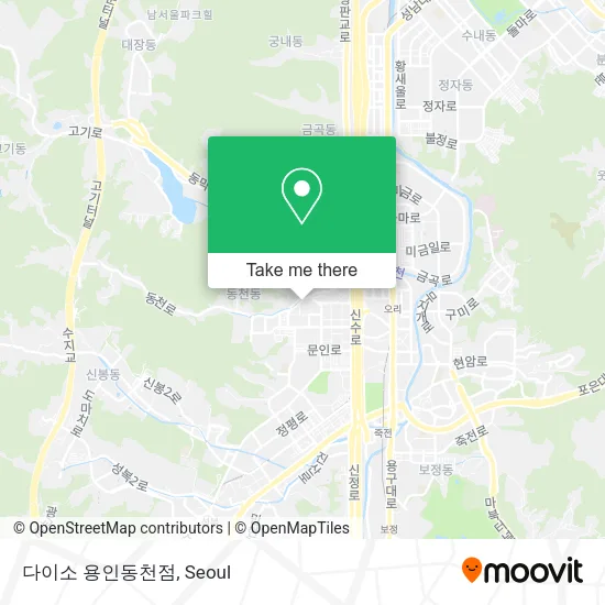 다이소 용인동천점 map