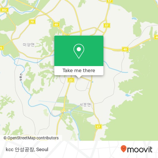 kcc 안성공장 map