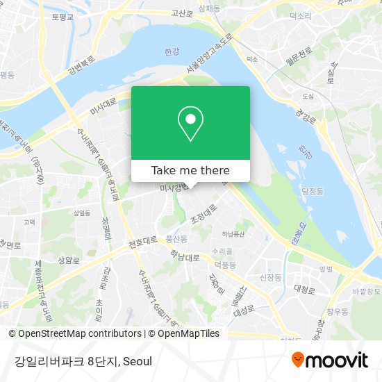 강일리버파크 8단지 map