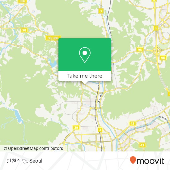 인천식당 map