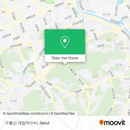 구룡산 개암약수터 map