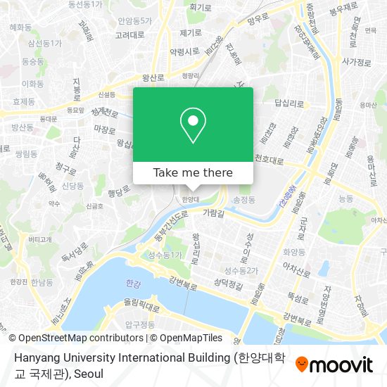Hanyang University International Building (한양대학교 국제관) map