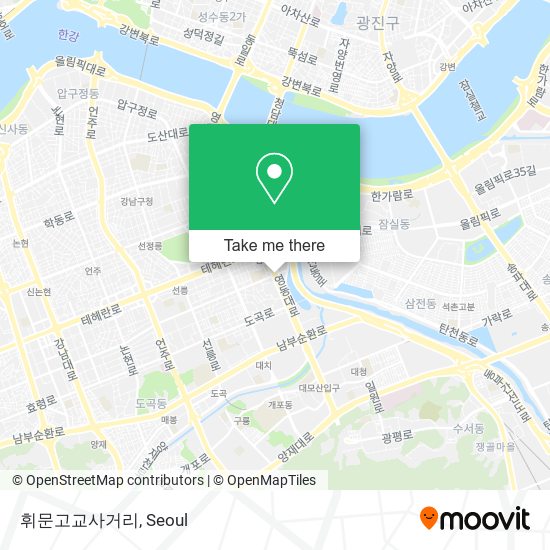 휘문고교사거리 map