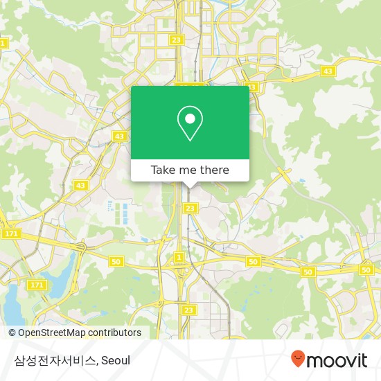 삼성전자서비스 map