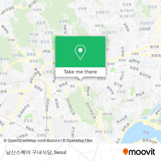 남산스퀘어 구내식당 map