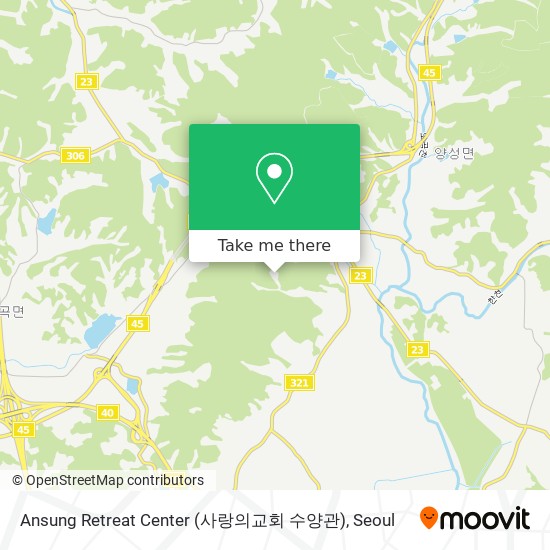 Ansung Retreat Center (사랑의교회 수양관) map