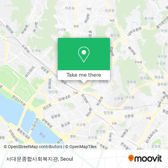 서대문종합사회복지관 map