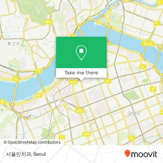 서울민치과 map