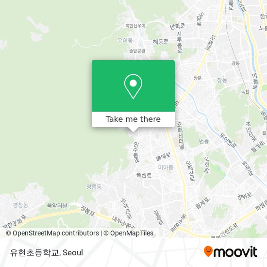 유현초등학교 map