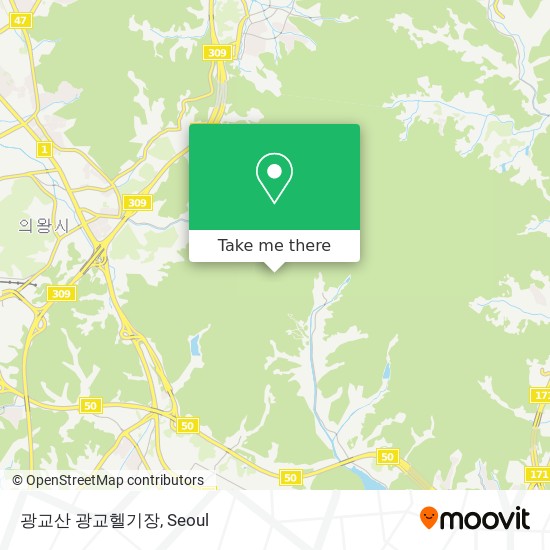 광교산 광교헬기장 map