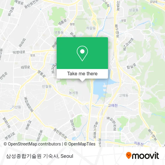 삼성종합기술원 기숙사 map