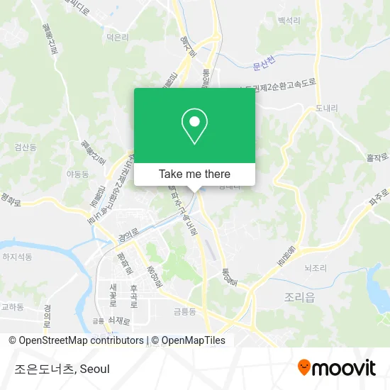 조은도너츠 map
