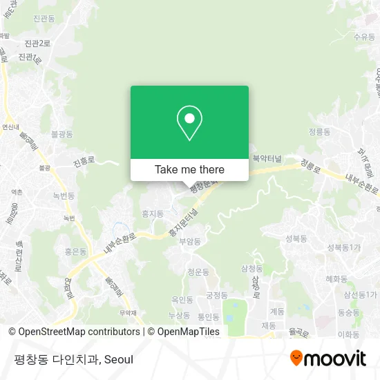 평창동 다인치과 map