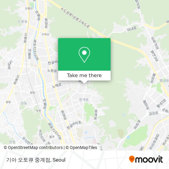 기아 오토큐 중계점 map