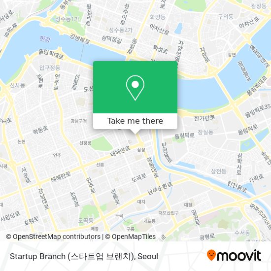 Startup Branch (스타트업 브랜치) map