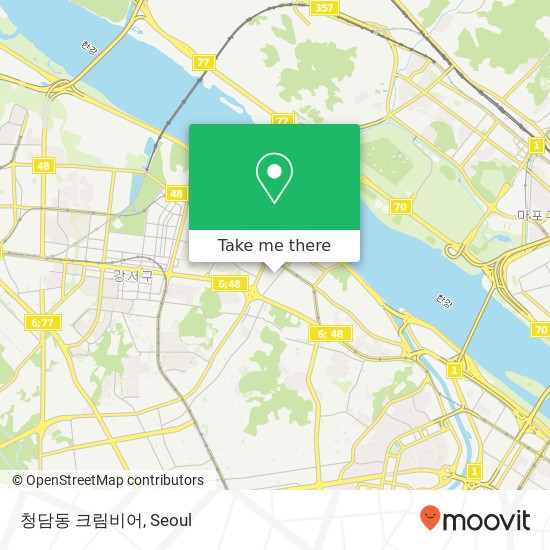 청담동 크림비어 map