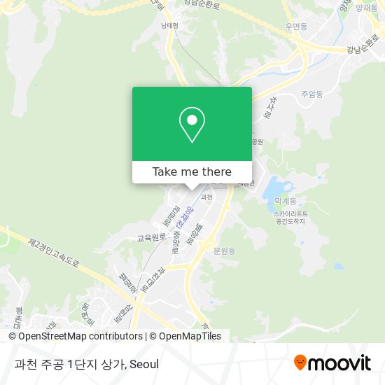 과천 주공 1단지 상가 map