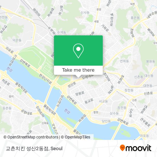 교촌치킨 성산2동점 map
