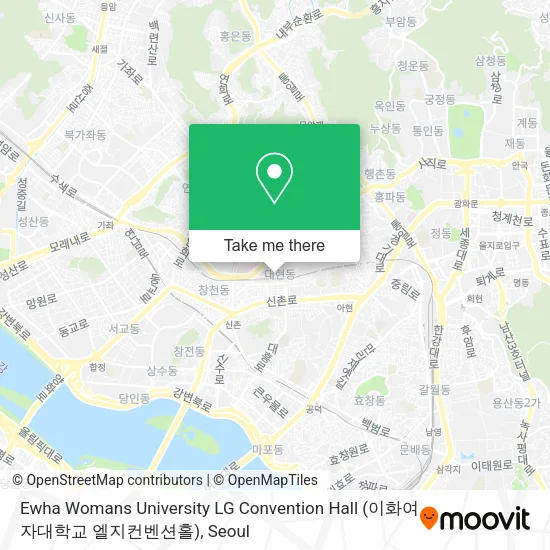 Ewha Womans University LG Convention Hall (이화여자대학교 엘지컨벤션홀) map