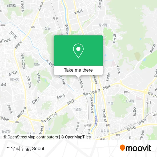 수유리우동 map