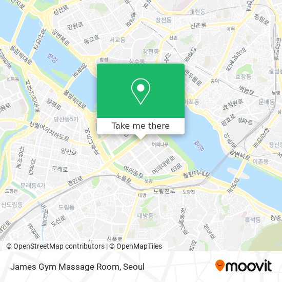 James Gym Massage Room map