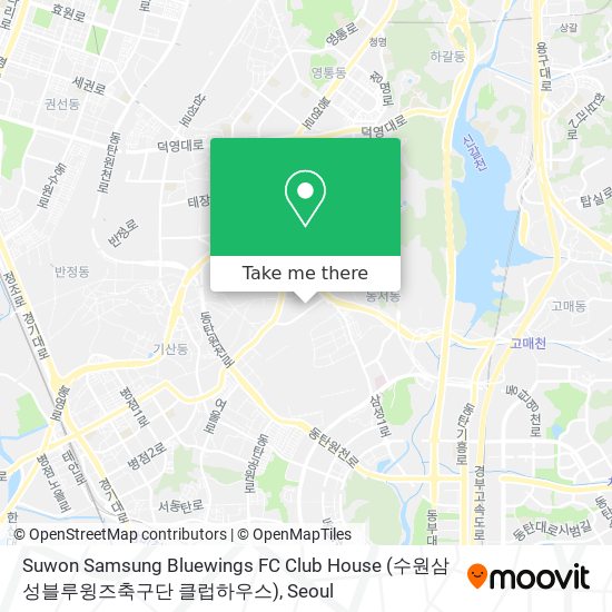 Suwon Samsung Bluewings FC Club House (수원삼성블루윙즈축구단 클럽하우스) map