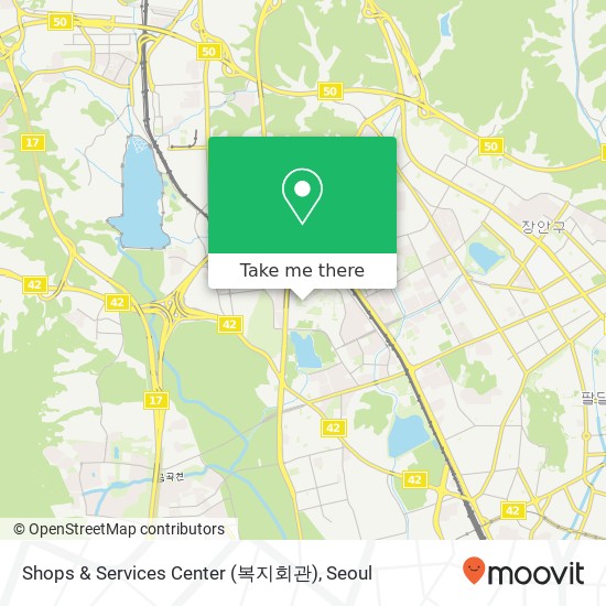 Shops & Services Center (복지회관) map