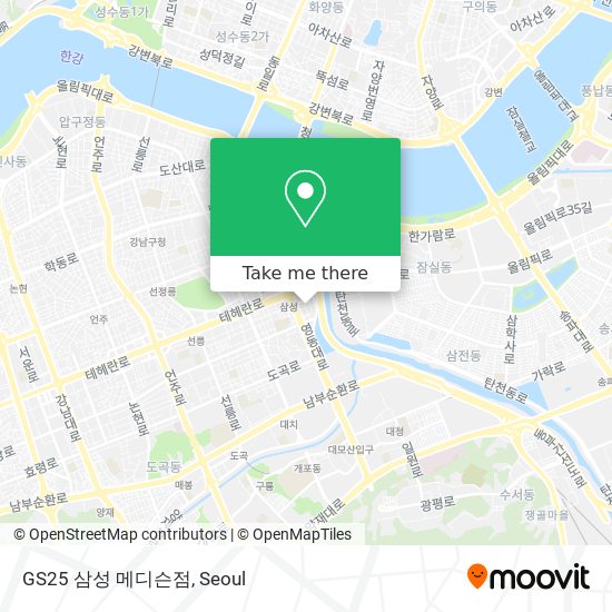 GS25 삼성 메디슨점 map