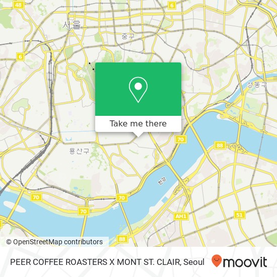 PEER COFFEE ROASTERS X MONT ST. CLAIR map