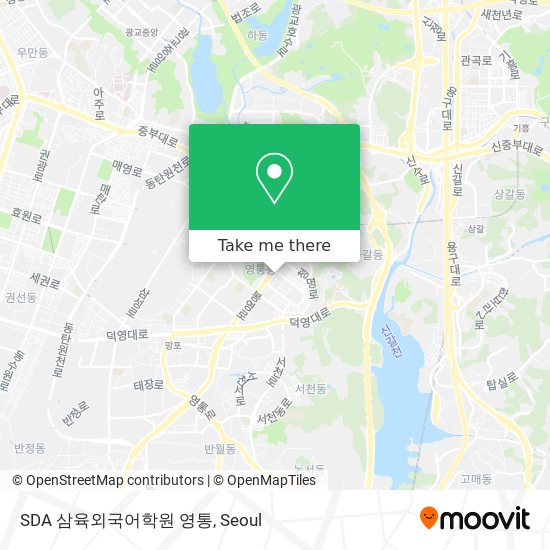 SDA 삼육외국어학원 영통 map