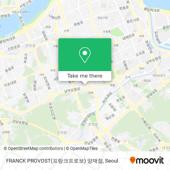 FRANCK PROVOST(프랑크프로보) 양재점 map