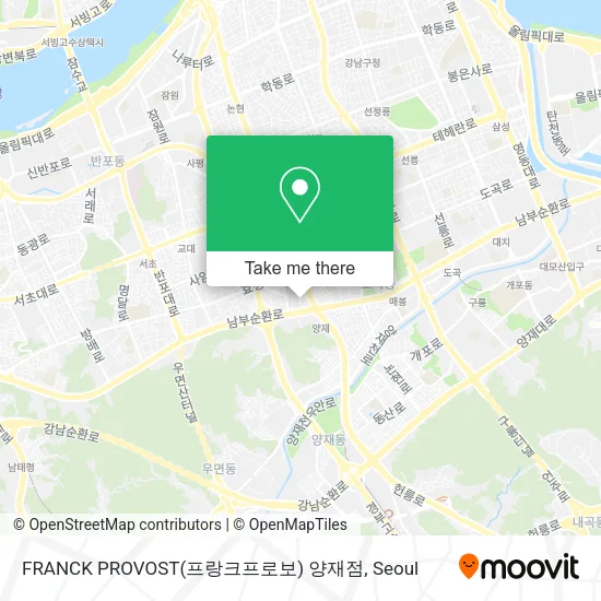 FRANCK PROVOST(프랑크프로보) 양재점 map