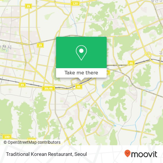 Traditional Korean Restaurant map