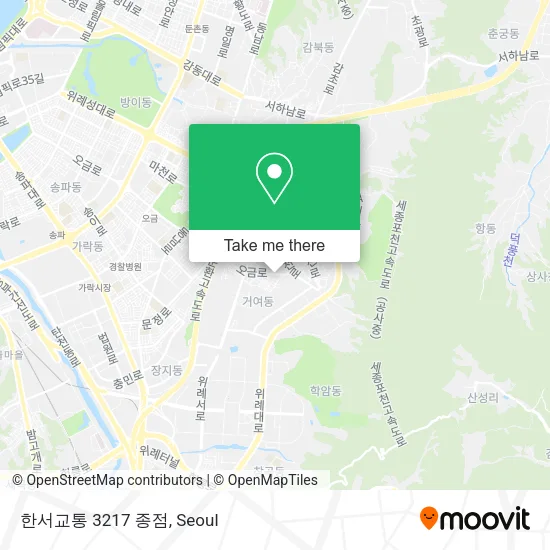 한서교통 3217 종점 map