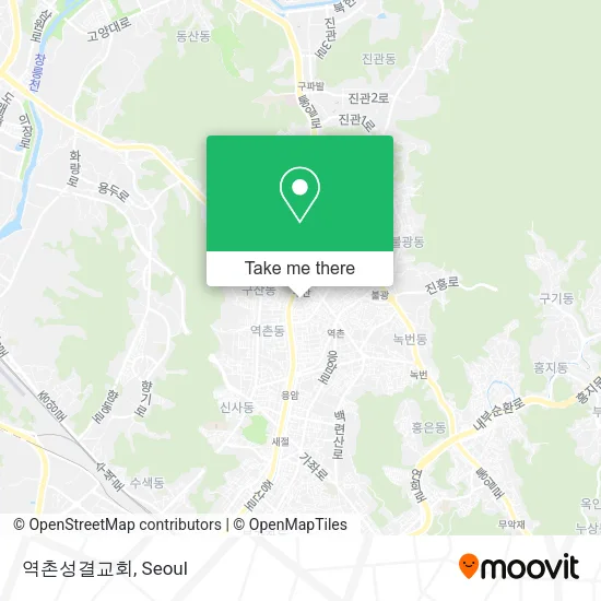 역촌성결교회 map