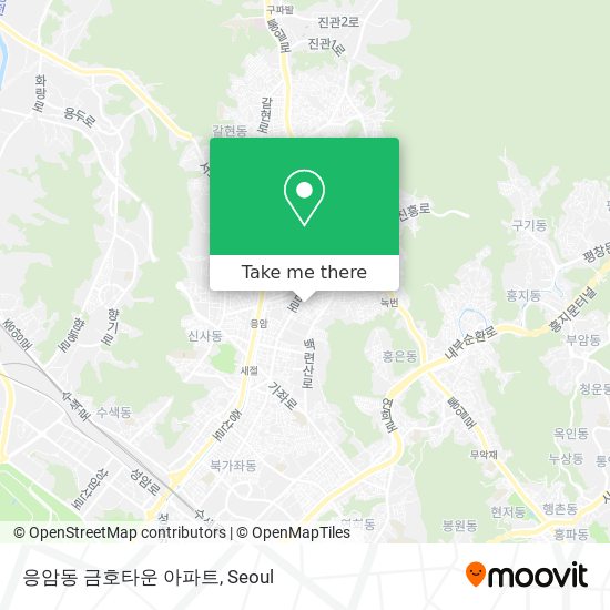 응암동 금호타운 아파트 map