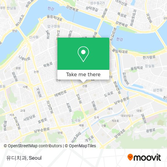 유디치과 map